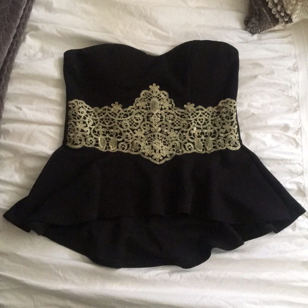 Peplum style top with beautiful design